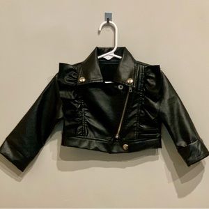 Toddler girls moto jacket